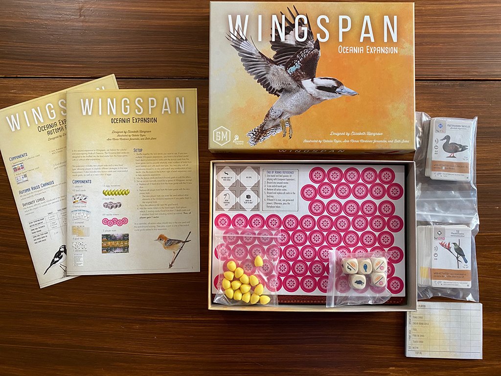 juego wingspan: expansin oceana