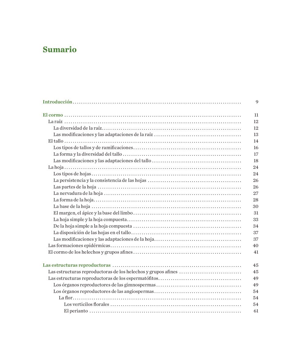 manual prctico de botnica. morfologa de las plantas vasculares