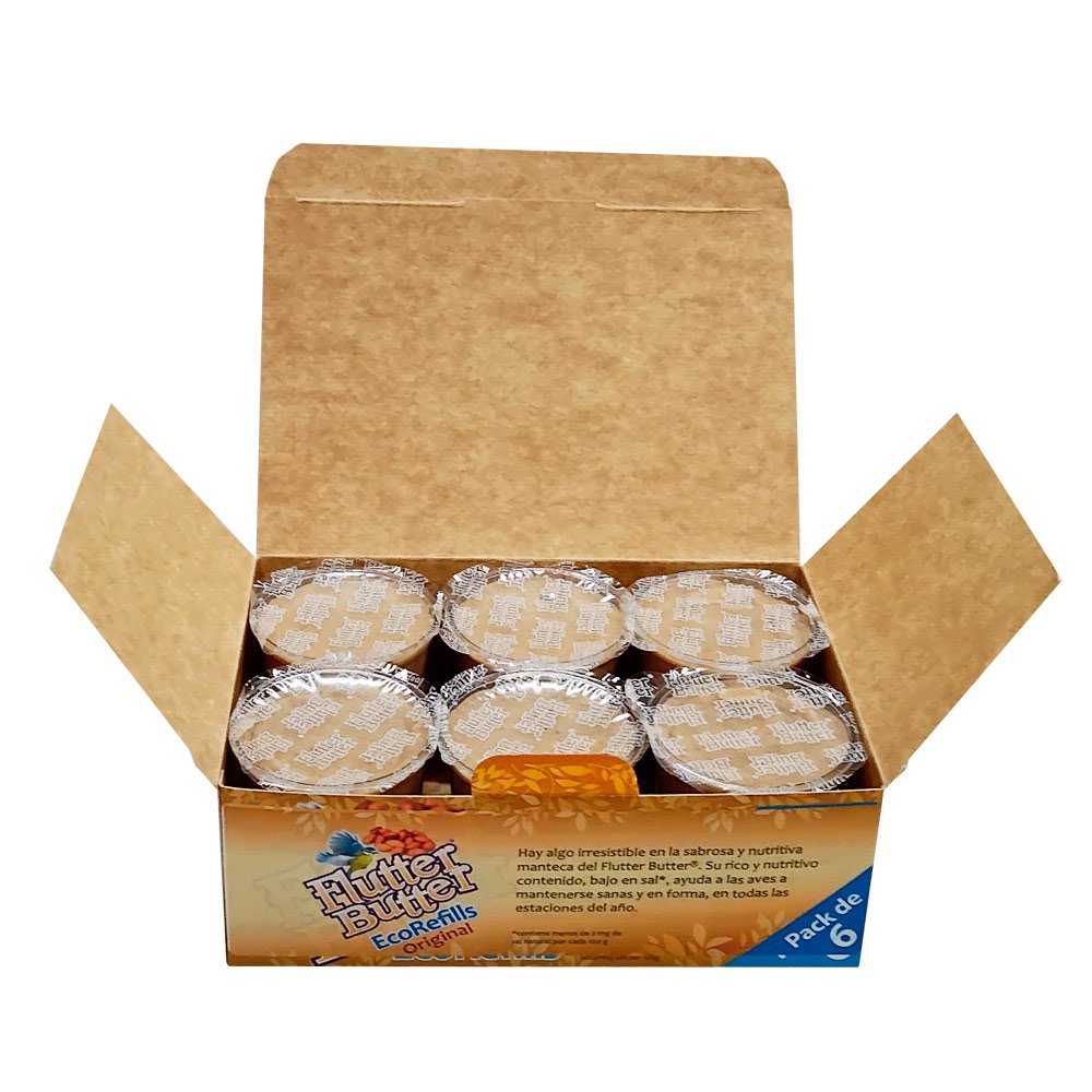 fb-pro6 bote de manteca de cacahuete original ecorefills 6x140g