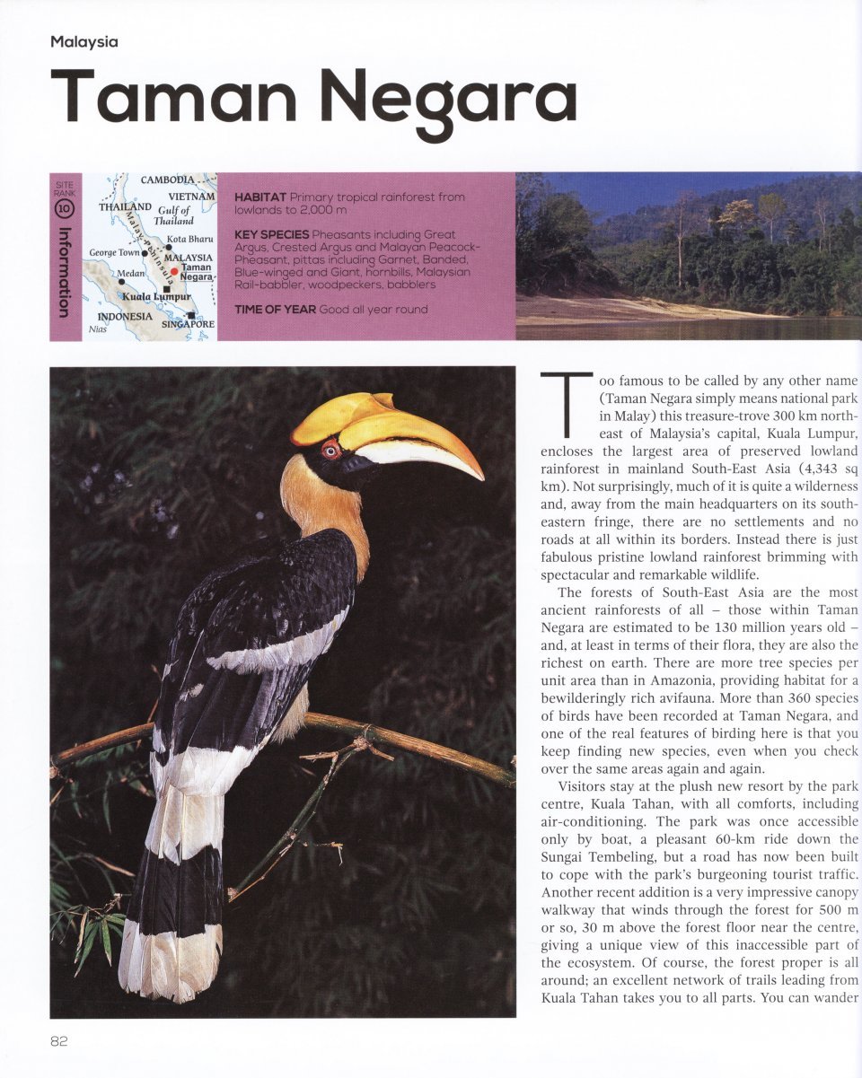 top 100 birding sites of the world
