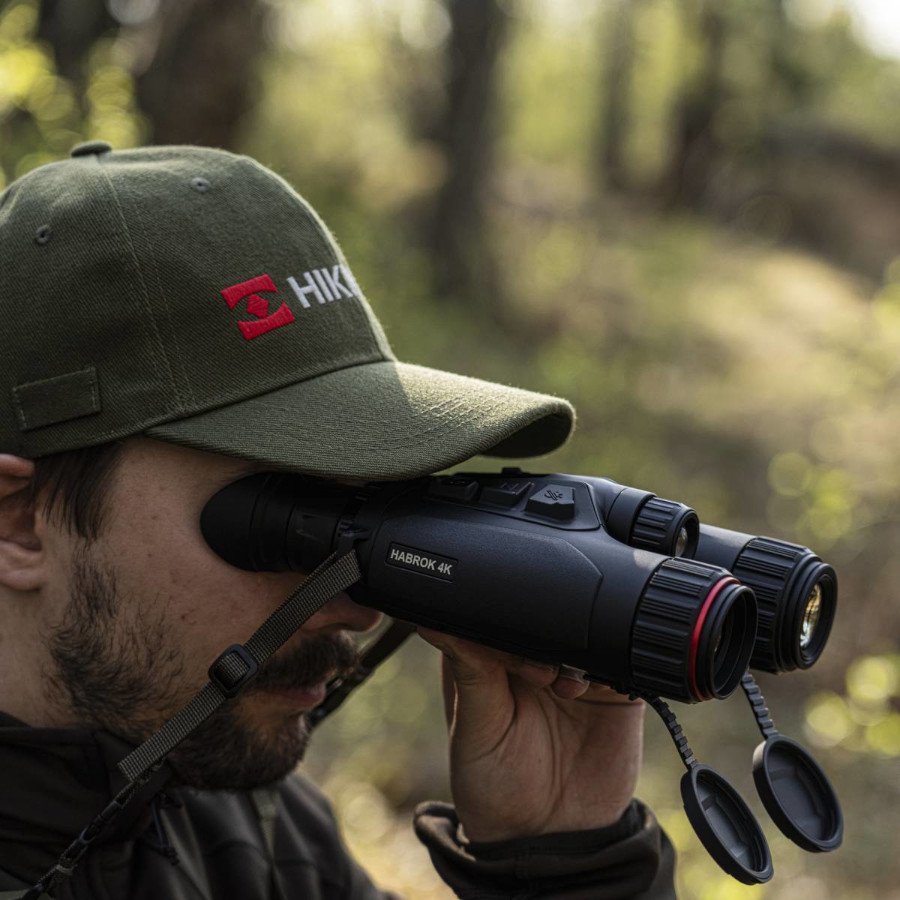 hikmicro habrok 4k hq35l visor trmico y nocturno binocular con iluminacin infrarroja 850 nm y 940 nm, gps, wi-fi, telmetro lser y registro de imgenes