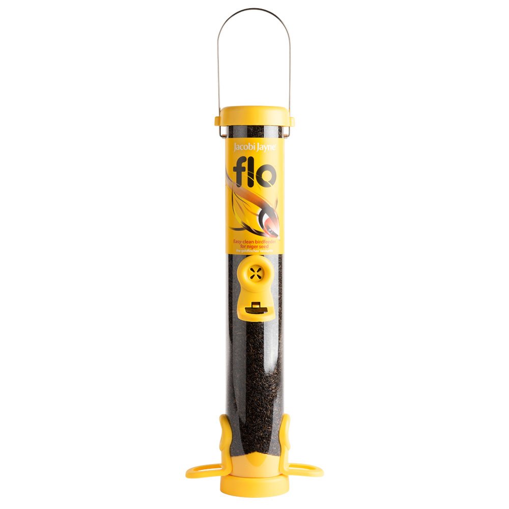 flo-n2y 'flo' comedero tubular para aves silvestres mediano para semillas de negrillo de desmontaje fcil