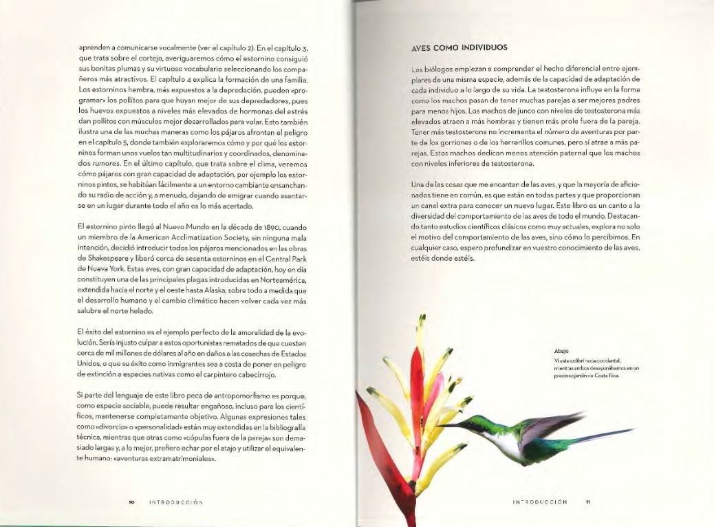 el comportamiento de las aves. cmo interpretar lo que hacen y por qu
