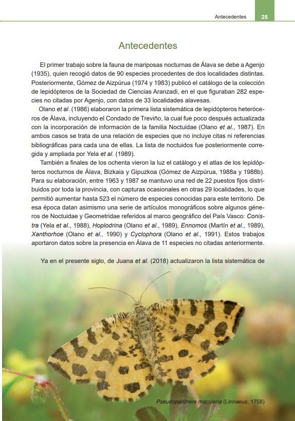 arabako gau tximeleten atlasa / atlas de las mariposas nocturnas de alava