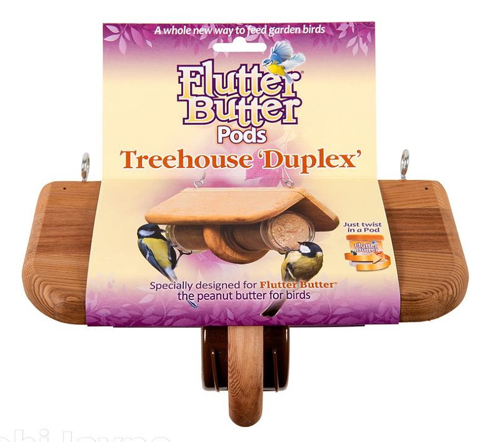 fb-thd treehouse duplex comedero flutter butter para botes de sebo