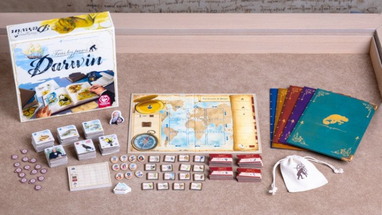 juego de mesa tras los pasos de darwin
