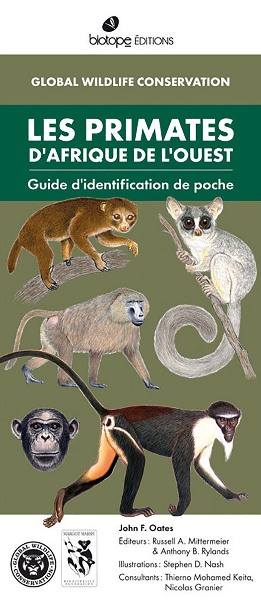 les primates d'afrique de l'ouest. guide d'identification de poche