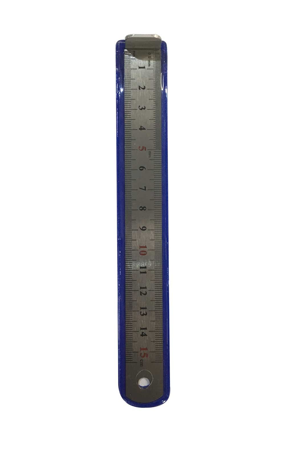 regla de anillamiento con tope de 15 cm