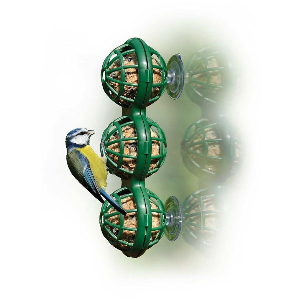 bb-2 cesta triple para bolas de sebo para ventana