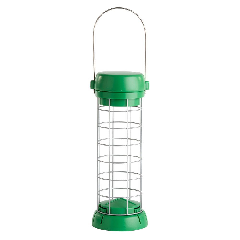 bl2-b1g "bird lovers" comedero tubular para aves silvestres para 3 bolas de sebo