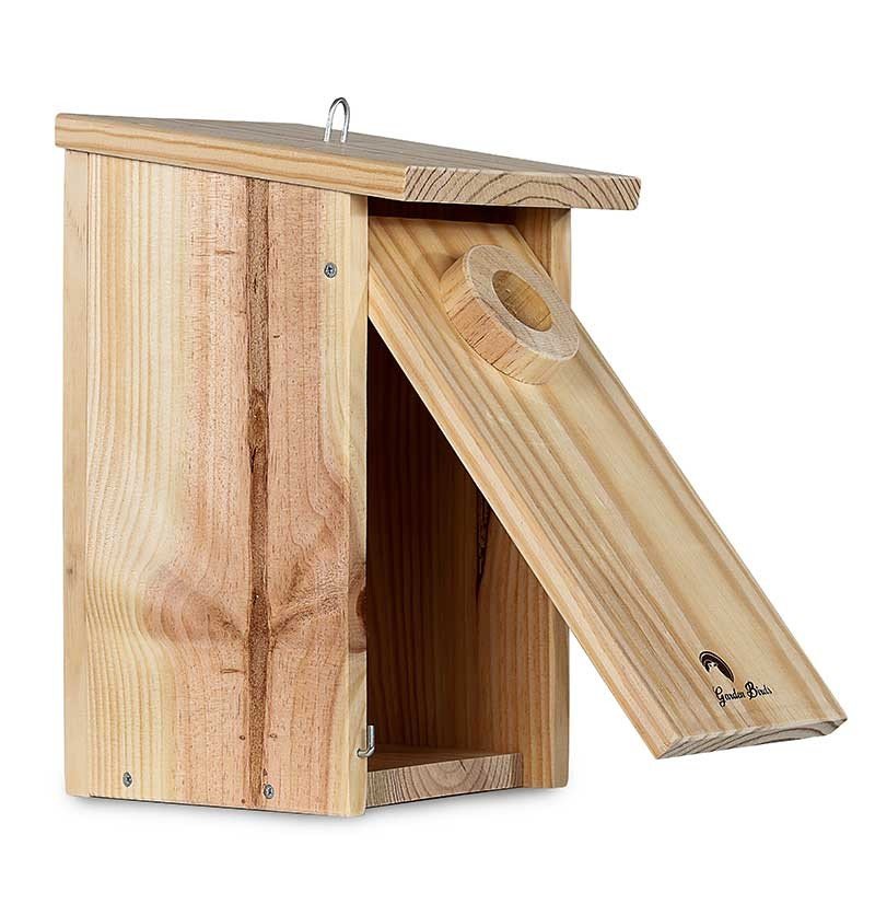 caja nido de madera antidepredadores