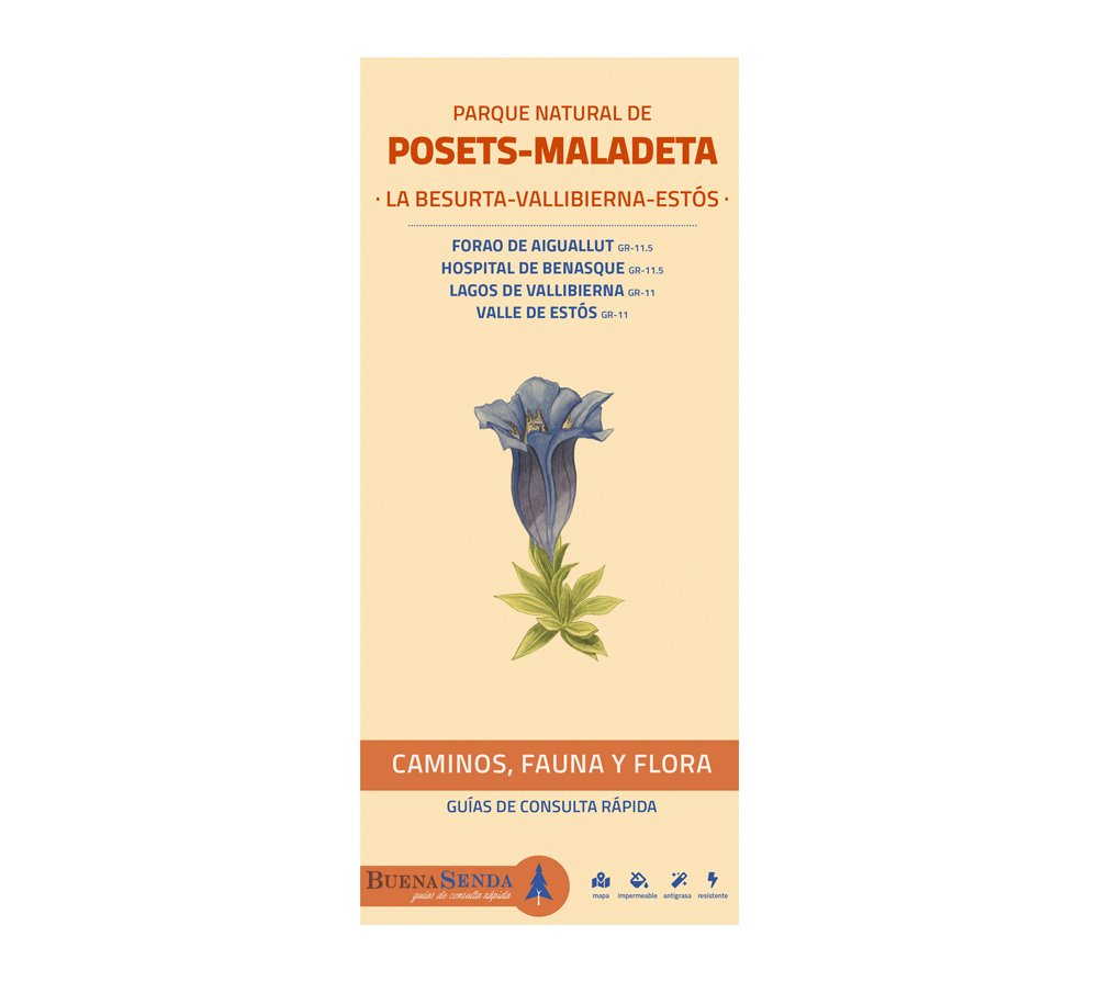 parque natural de posets-maladeta. la besurta-vallibierna-ests. caminos, fauna y flora. guas de consulta rpida