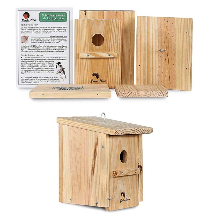 recoger Calígrafo científico CAJA NIDO DE MADERA PARA PÁRIDOS. KIT DE CONSTRUCCIÓN EDUCATIVO EN MADERA  [E0003264] - 18,95€ : , Oryx. La tienda del amante de la naturaleza